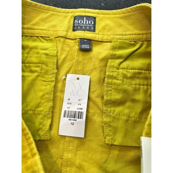 New York & Company lemon green Shorts Size 12 - Picture 5 of 10